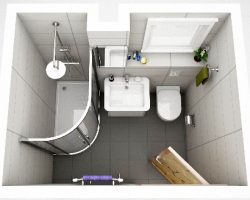 3D bathroom plan